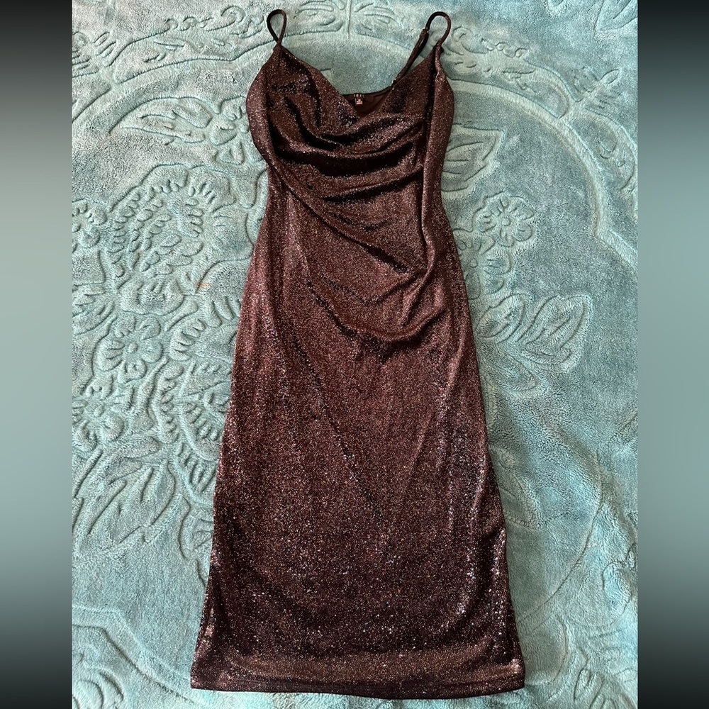 Iris Black Sparkly Dress